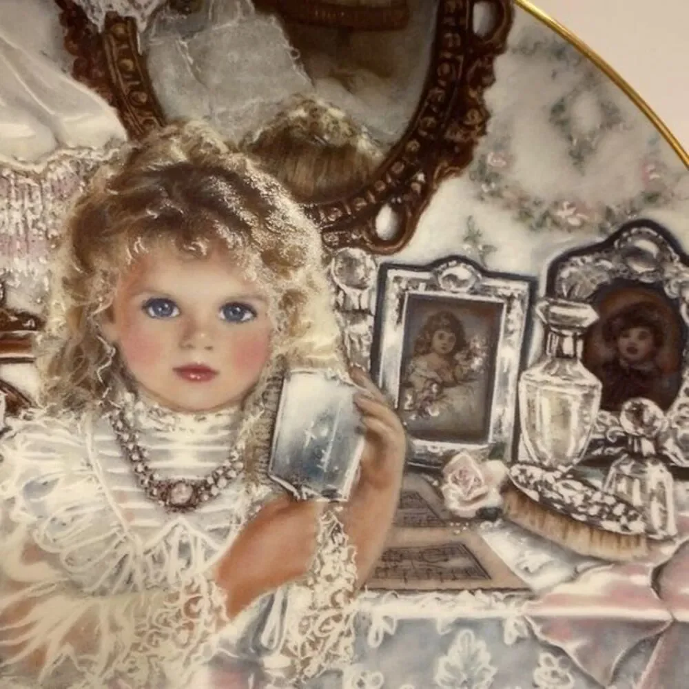 Heirlooms & Lace Rebecca Collector’s #6 Plate in Series By Corinne Layton 3879A